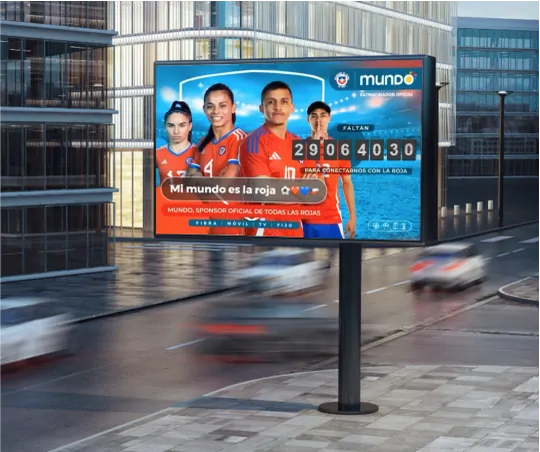 Cartel digital con contador en vivo